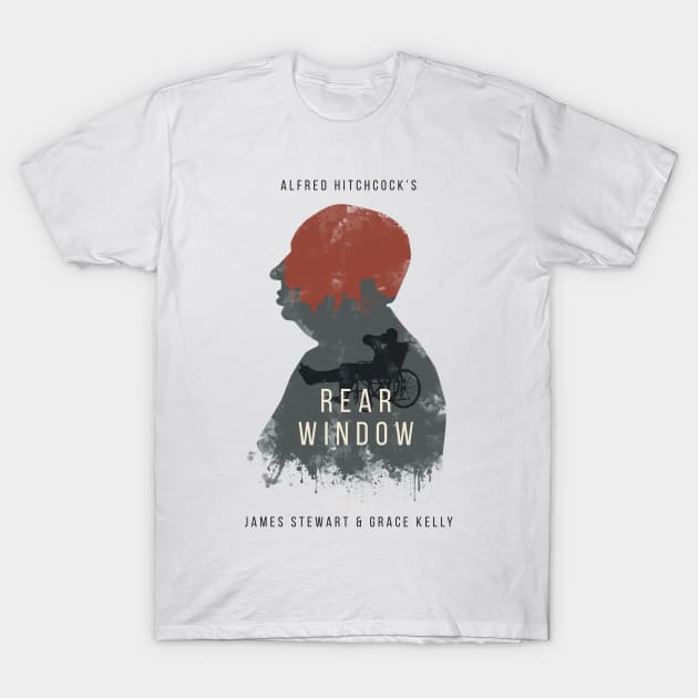 Alfred Hitchcock's Rear Window T-Shirt by MonoMagic